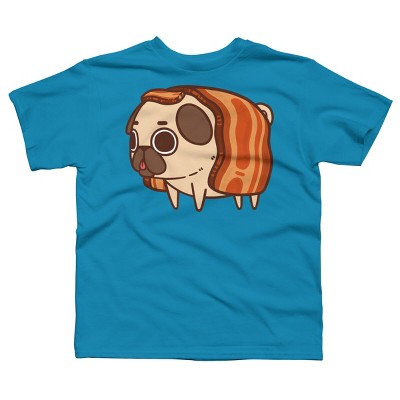 Boy's Design By Humans Puglie Bacon Strip By Puglie T-Shirt