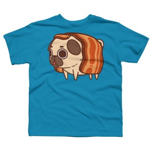 Boy's Design By Humans Puglie Bacon Strip By Puglie T-Shirt - 1 of 3