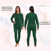 Silver Lilly - Slim Fit Women's Buffalo Plaid One Piece Pajama Union Suit with Drop Seat - image 3 of 4