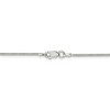 Black Bow Jewelry 1.25mm, Sterling Silver Octagon Solid Snake Chain Necklace - 4 of 4