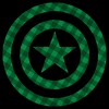 Boy's Marvel St. Patrick's Day Green Plaid Captain America Shield T-Shirt - 2 of 4