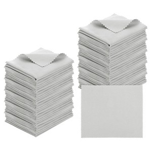 Unique Bargains Eyeglass Microfiber Soft Lightweight Cleaning Cloth 50 Pcs - 1 of 3