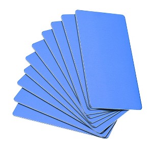 Unique Bargains DIY Laser Printing Office Engraving Aluminium Blank Tags 15 Pcs - 1 of 4