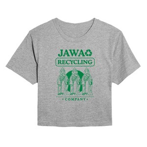 Women's - Star Wars - Jawa Recycling Cropped Graphic T-Shirt - 1 of 4