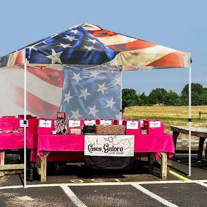 EAGLE PEAK Pop Up Canopy Tent with 1 Sidewall, Easy Setup Event Tent - 1 of 4