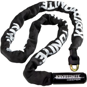 Kryptonite Keeper 712 Chain Lock with Key Steel 120cm End Link Design - 1 of 4
