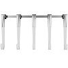 Home Mart Goods Heavy Duty White Silver Over The Door Hanger Hanging Rack 5 Hooks Organizer - 2 of 3