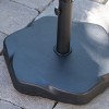 Hexagon 66-pound Patio Umbrella Base - Black - Christopher Knight Home: Secure & Weather-Resistant - 4 of 4