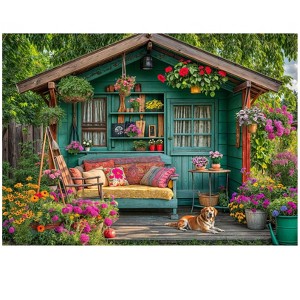 Etokfoks 1000 Piece Flower House Jigsaw Puzzle for Adults Family