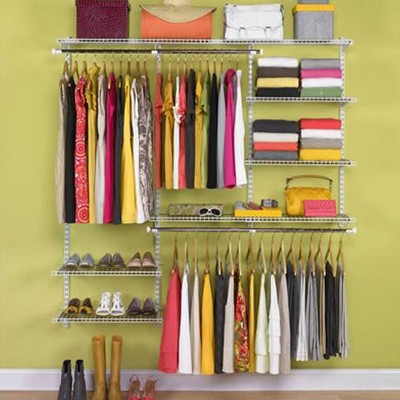 Rubbermaid Configurations 3-6 Feet Custom DIY Closet Organizer Deluxe Kit - Thumbnail 4