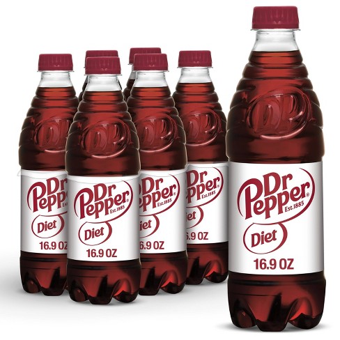 Diet Dr Pepper Soda Bottles - 6pk/16.9 Fl Oz : Target