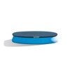 INTEX Pool Cover: For Round Easy Set Pools – Includes Rope Tie – Drain Holes – Overhang – Snug Fit - 3 of 4