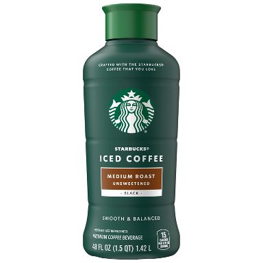 Starbucks Unsweetened Medium Roast Iced Coffee - 48 fl oz