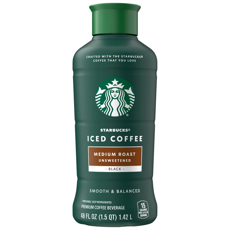 Starbucks Unsweetened Medium Roast Iced Coffee - 48 fl oz, 1 of 3