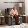 Leather Power Lift Recliner , Wide 21.2" Seat Width Recliner Chairs with Pockets for Living Room CF8013 - 2 of 4