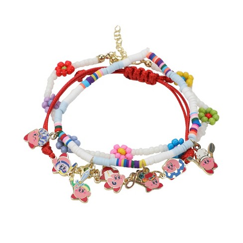Kirby Copy Abilities 3 pack Multi charmed Bracelet Set Target