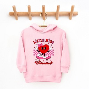 The Juniper Shop Little Miss Valentine Skateboard Toddler Graphic Hoodie - 1 of 3