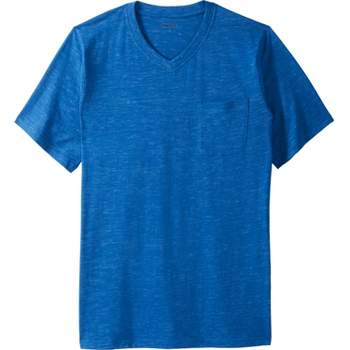 KingSize Men's Big & Tall Shrink-Less Lightweight Crewneck T-Shirt - 10XL,  Blue