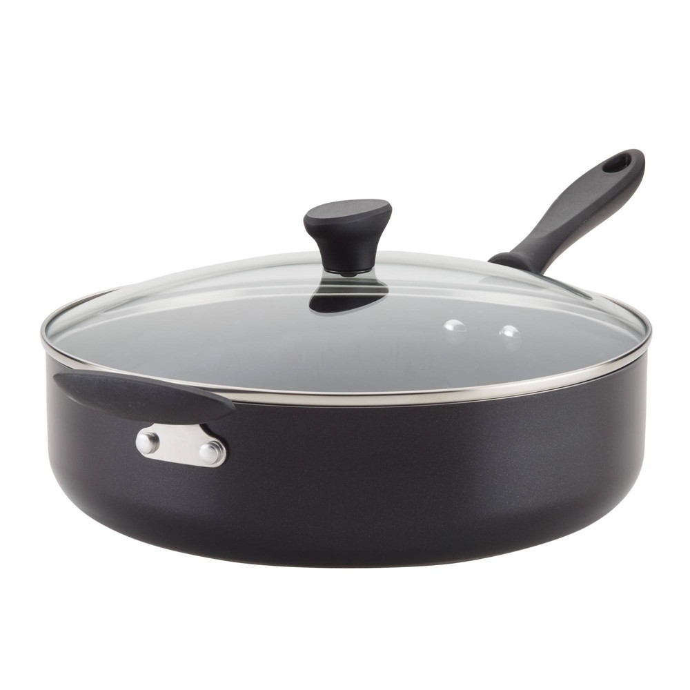 Farberware Reliance 6qt Covered Saute Pan with Helper Handle Black