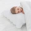 LISM Quilted Queen Pillow Shams Set of 2(White, 20 x 30inch) - 2 of 4