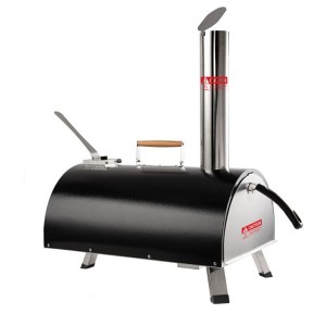 Pizza Oven Portable 12" Outdoor Wood Fired Pizza Oven with Built-in Thermometer Stainless Steel Pizza Stove - 1 of 4