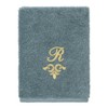Linum Home Textiles 100% Turkish Cotton MONICA Gold Thread 3PC Embellished Towel Set - 4 of 4