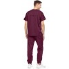Medichic Men's Workwear Uniforms- Stretch V-Neck Scrubs Set with Seven-Pocket Jogger Pants - 3 of 4