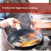Alva Cookware Forest Nonstick Carbon Steel Frying Pan Skillet, Stay Cool Acacia Wood Handle, Pre-Seasoned, Non Toxic Cookware, Electric Skillet - 3 of 4