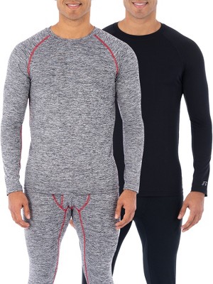 Russell Men's L2 Performance Baselayer Thermal Underwear Shirt, 2 Pack ...