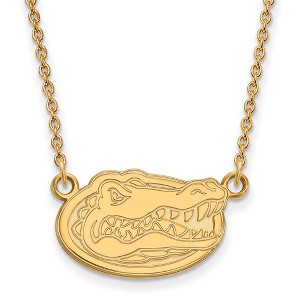 Black Bow Jewelry 14k Yellow Gold Florida Gators NCAA Necklace 18 Inch - 1 of 4