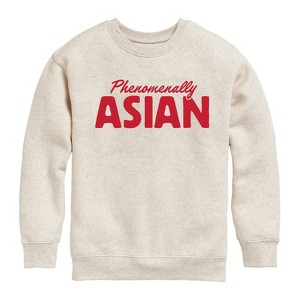 Boys' - Instant Message - Phenomenally Asian Graphic Long Sleeve Fleece Sweatshirt - 1 of 4