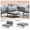 Crestlive Products Patio Furniture Set Oversized Metal Single Sofa Outdoor Sectionals Conversation Set with Cushion - 4 of 4