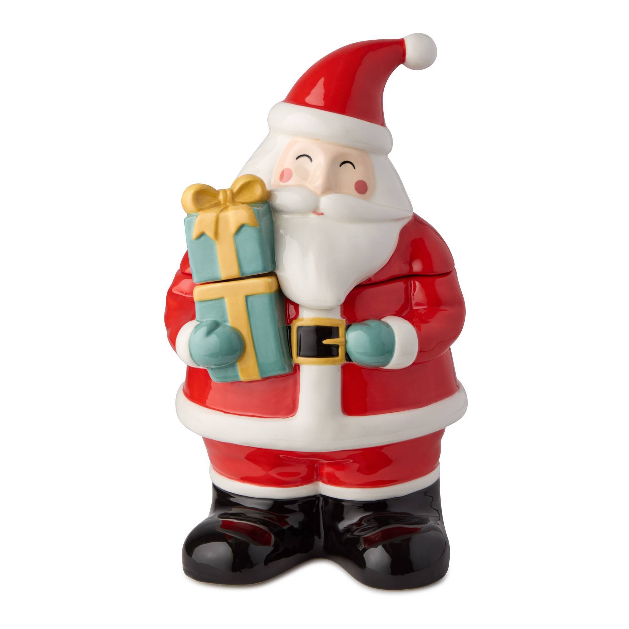 Certified International 54oz Christmas Whimsy Santa 3D Cookie Jar