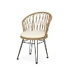 Maliang 2Pcs PE Rattan Chair With 2 Cushions - 3 of 4