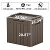 LACOO 32 Gal. Outdoor Resin Deck Box with Seat - 3 of 4