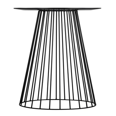 Element Round Side Table Black - Adore Decor