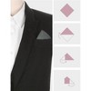 INSPIRE CHIC Men's Cotton Solid Color Formal Suit Pocket Squares - 3 of 4