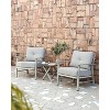 COWLOWN 2 Pieces Outdoor Patio Chairs, Aluminum Armchair Conversation Set with Thick Cushions, All-Weather Patio Furniture for Garden, Poolside, Lawn - 4 of 4