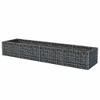 vidaXL Gabion Raised Bed Silver Galvanized steel Heavy Weight Endurance - 3 of 4
