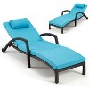 EROMMY Rattan Chaise Lounge Chairs Set of 4 - 4 of 4