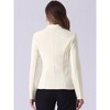 Allegra K Women's Elegant Work Office Lapel Collar Button Down Regular Fit Suit Blazer - 4 of 4