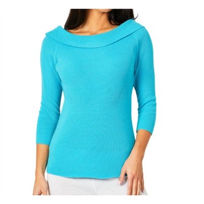 Women's Off The Shoulder Ribbed Detail Top - Angel Apparel