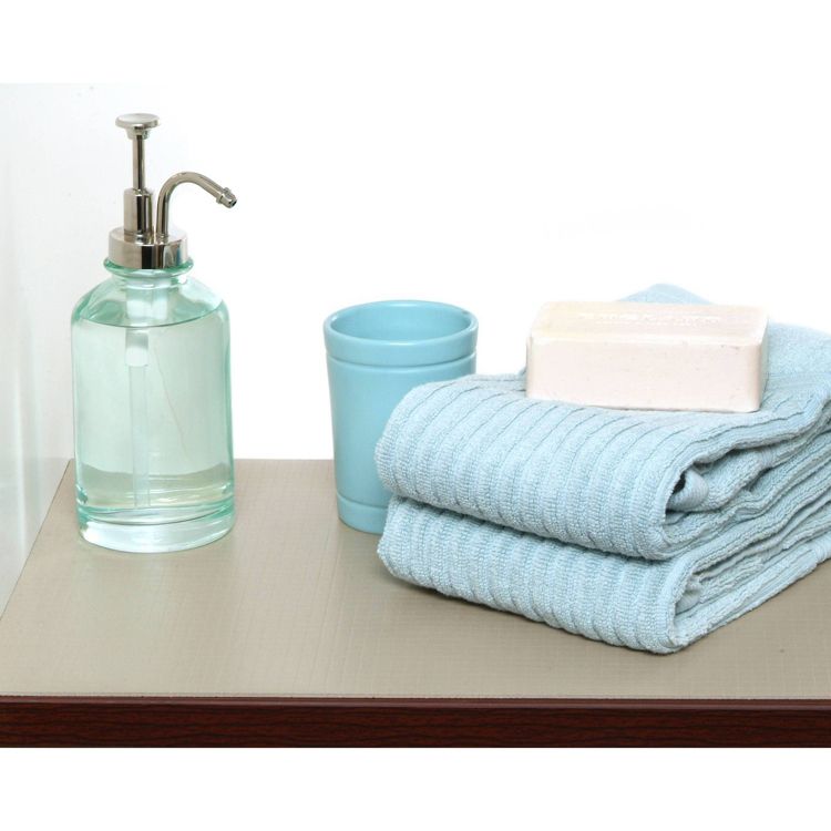 Con-Tact 18"x4' Zip-N-Fit Premium Non-Adhesive Ribbed Shelf Liner Taupe: Drawer & Cabinet Liners, Spot Clean, Beige, 6 of 6