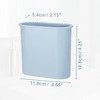 Unique Bargains Wall Mount Toothbrush Holder 4.65"x2.13"x4.25" 1 Pc - 3 of 4