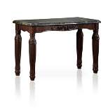 Mullie Traditional Faux Marble Top Sofa Table Brown - HOMES: Inside + Out