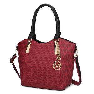 MKF Collection Devorah Stylish Tote Handbag Signature Printed by Mia K - 1 of 4