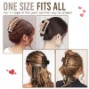 Maison Large Hair Claw Clips for Women Bundle Set 6pc - 3 of 4