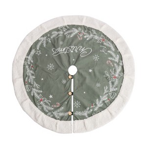 Season's Designs Christmas 48In Green Christmas Tree Skirt - 1 of 1
