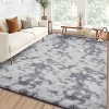 Plush Thick Shag Area Rug Large Soft Fluffy Faux Fur Carpet, Non-Slip Non-Shedding Fuzzy Rug for Living Room, Bedroom Nursery Decor - 2 of 4