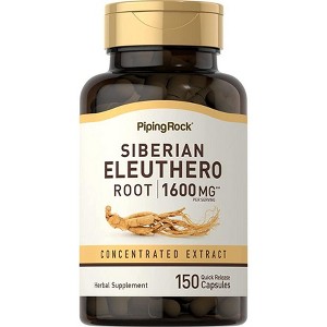Piping Rock Siberian Eleuthero Root 1600 mg | 150 Capsules - 1 of 1